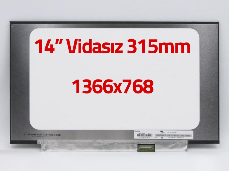 B140XTN07.2 14 inç 1366x768 30 Pin Laptop Ekran Paneli