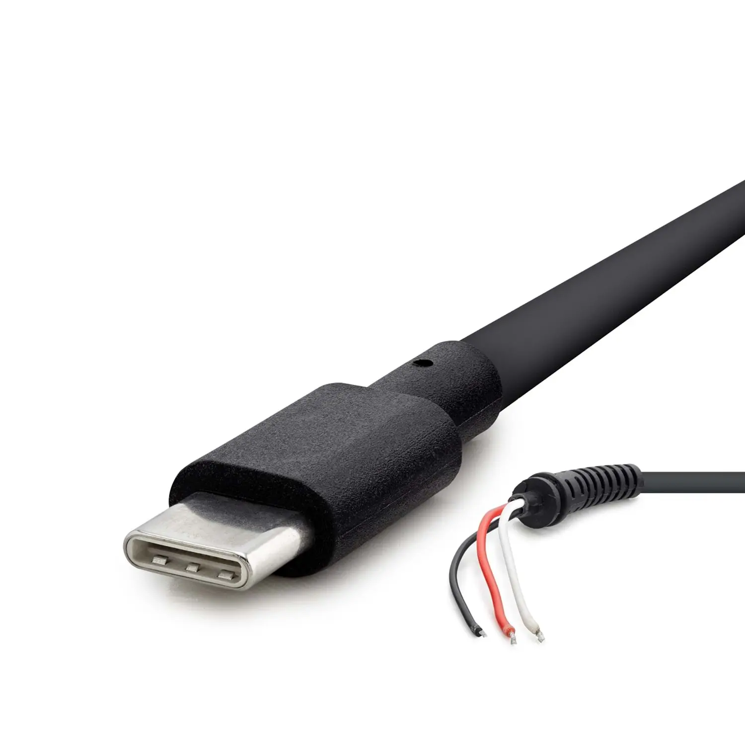 HADRON HDX5538 Laptop DC Jack Kablosu USB Type-C 3 İletkenli 1.5 m - Siyah