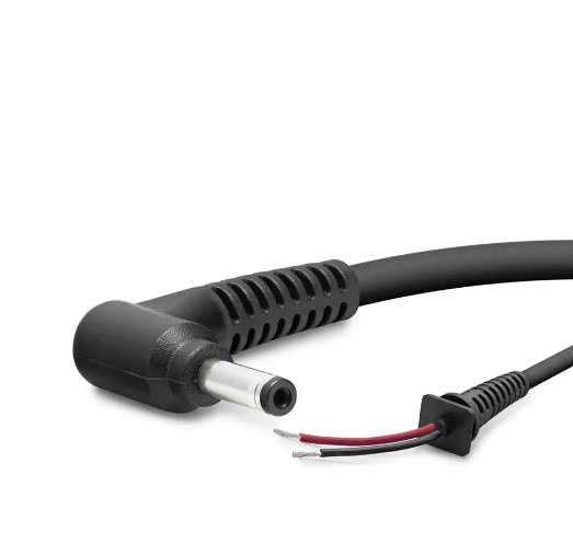 HADRON HDX1319 Laptop DC Jack Kablosu 3.5x1.35 mm L Tip 1.2 m - Siyah