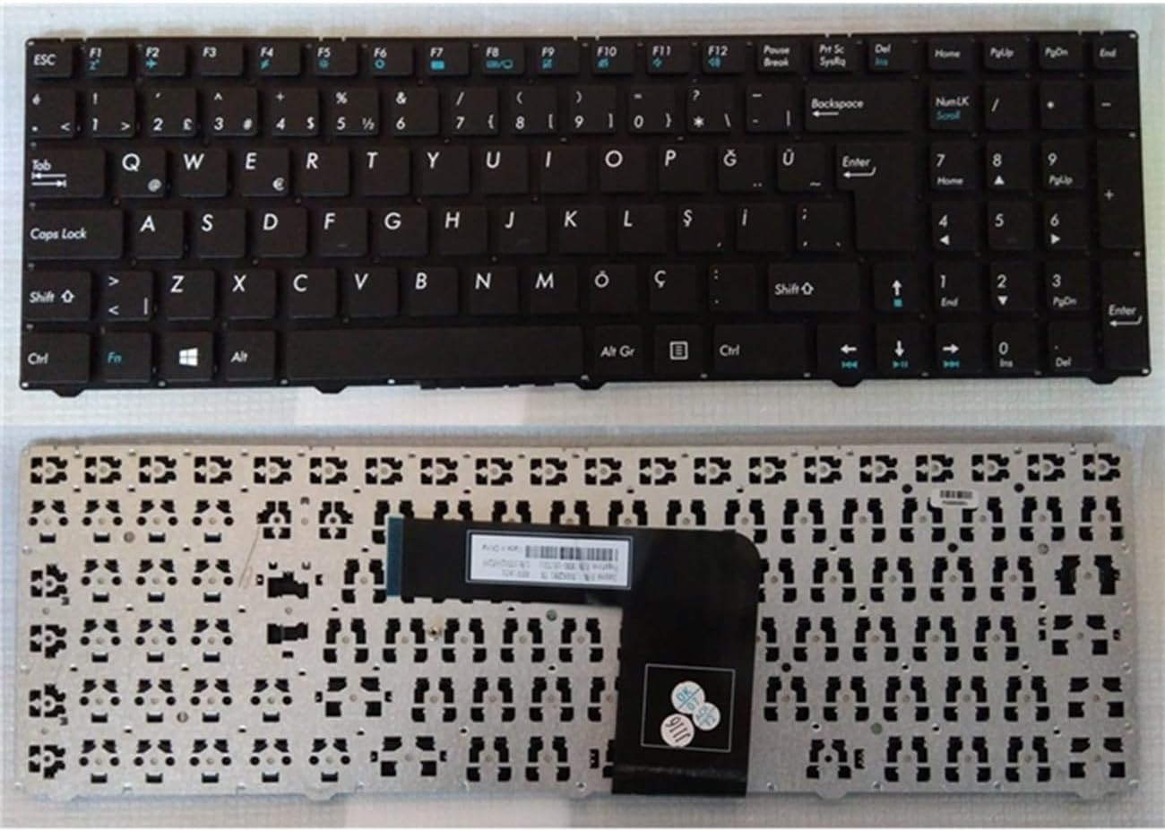 Casper Nirvana D15D Uyumlu Notebook Klavyesi - Siyah - TR - V1