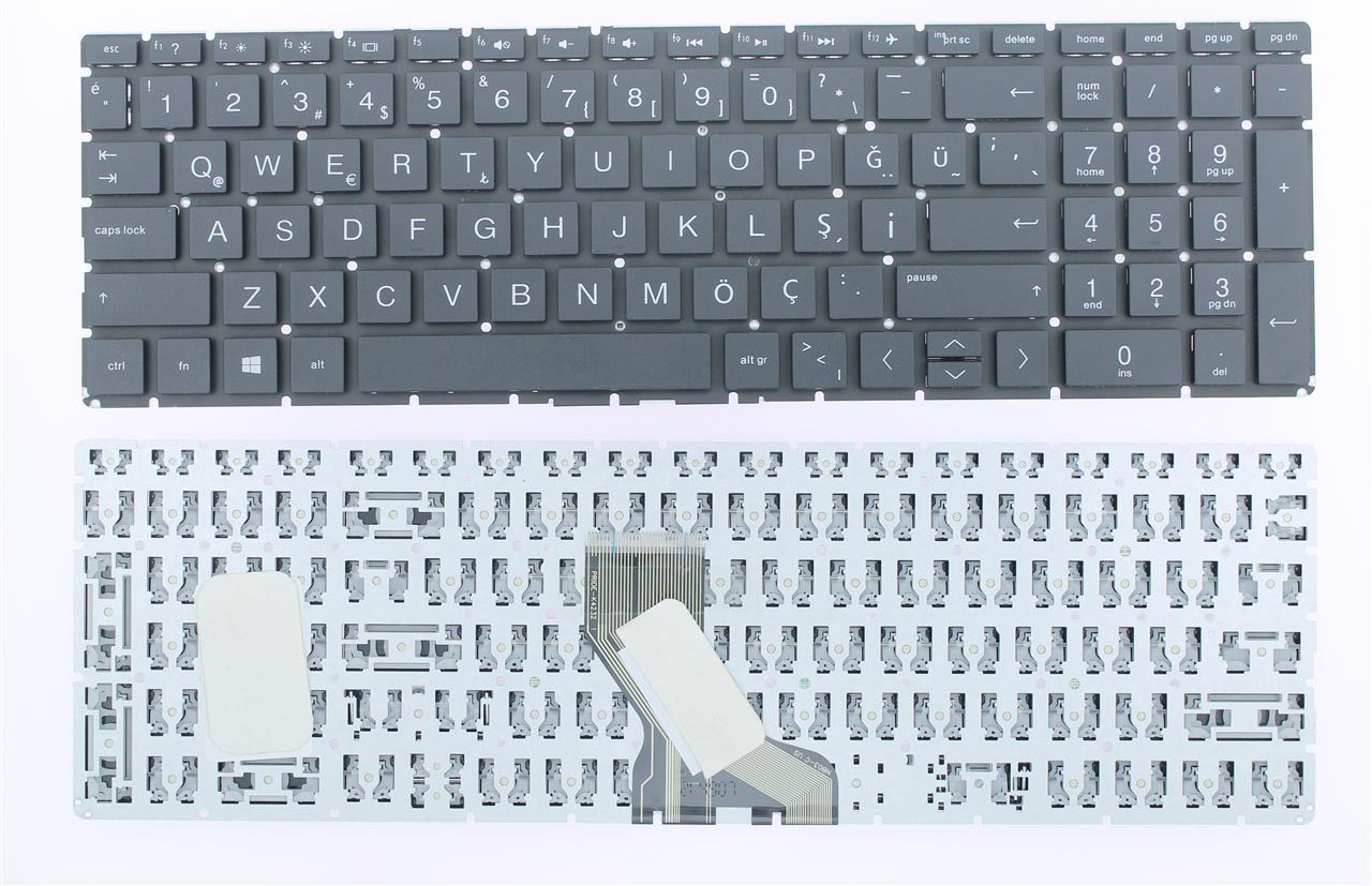 Hp 15-da, 15-da0000 Uyumlu Notebook Klavyesi - Siyah - TR