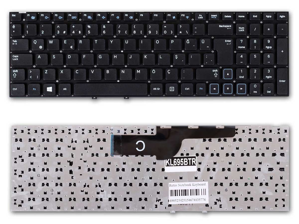 Samsung NP300E5A Uyumlu Nb Klavyesi - Siyah - TR