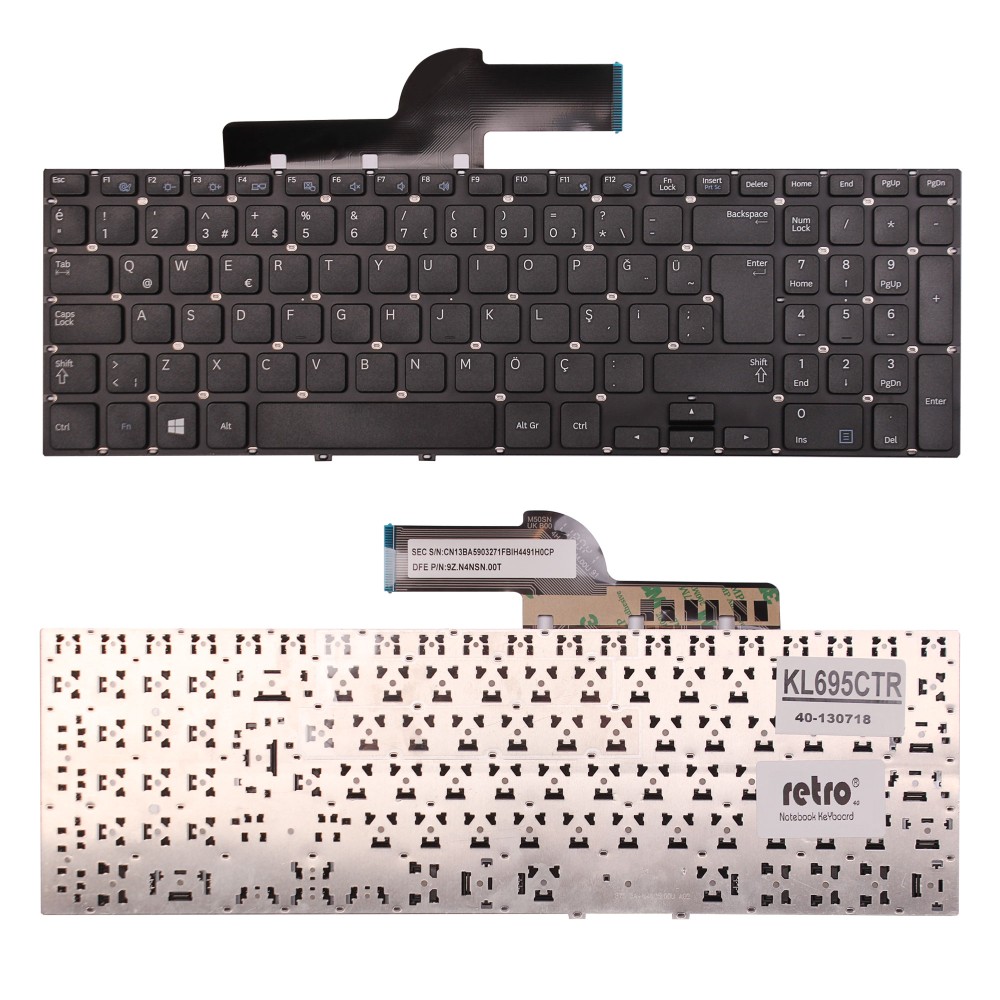 Samsung NP350E5C Uyumlu Notebook Klavyesi - Siyah - TR