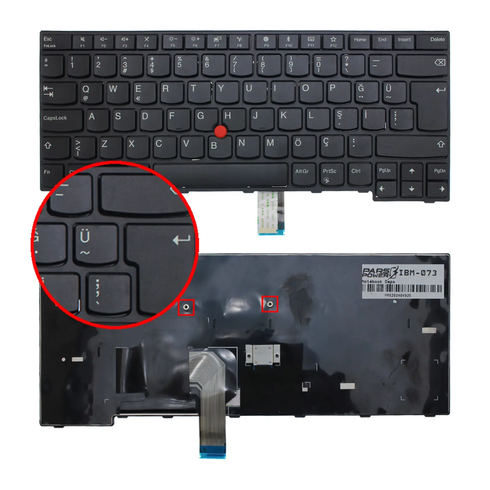 Lenovo ThinkPad T440 Uyumlu Notebook Klavyesi - Siyah - TR