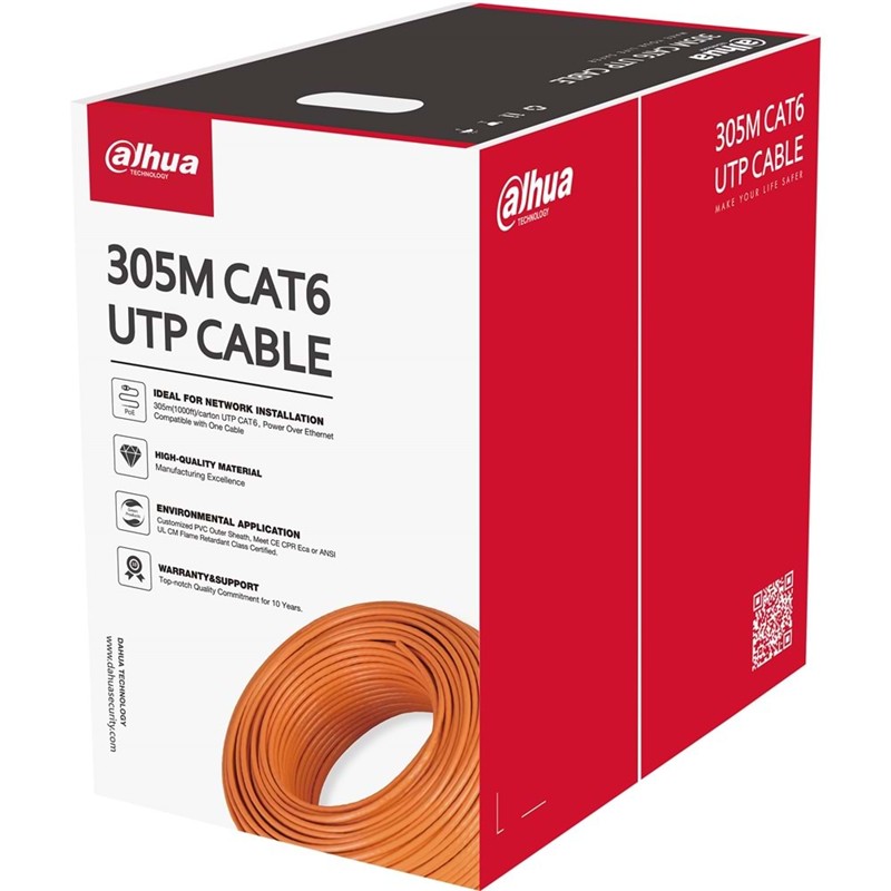 Dahua PFM922I-6UN-C Cat6 İç Ortam 23AWG 305 Metre Kablo