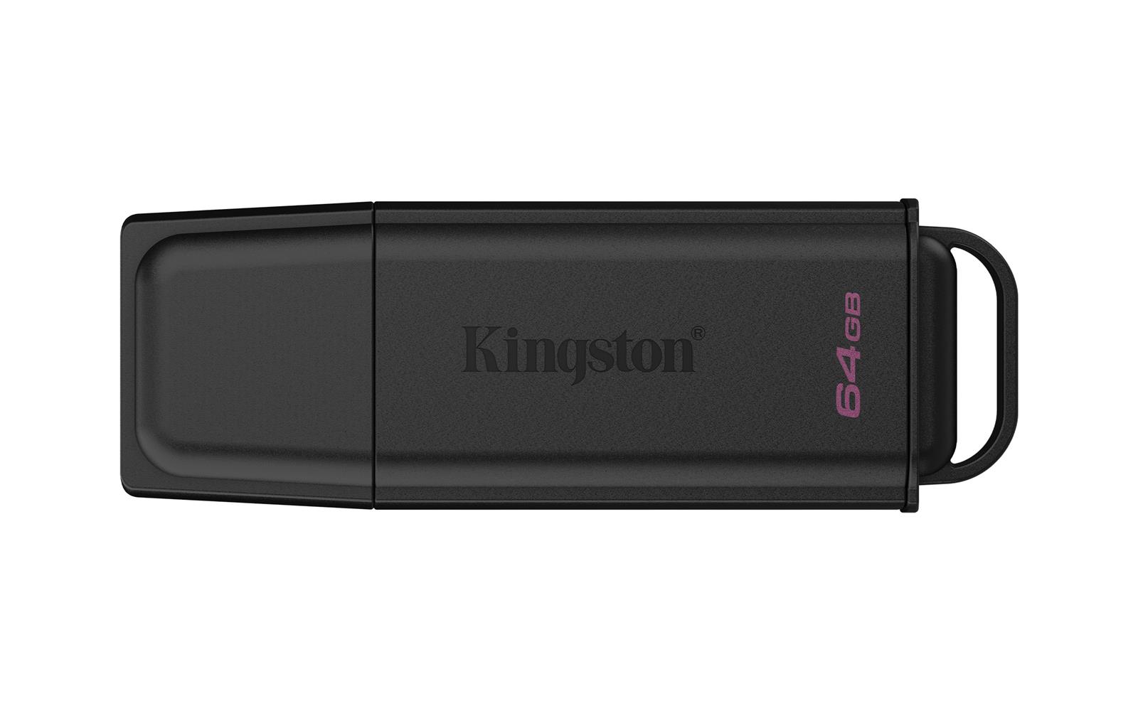 Kingston DTXG2/64GB 64GB Portable USB 3.2 Gen 1 DataTraveler Exodia Black Flash Bellek