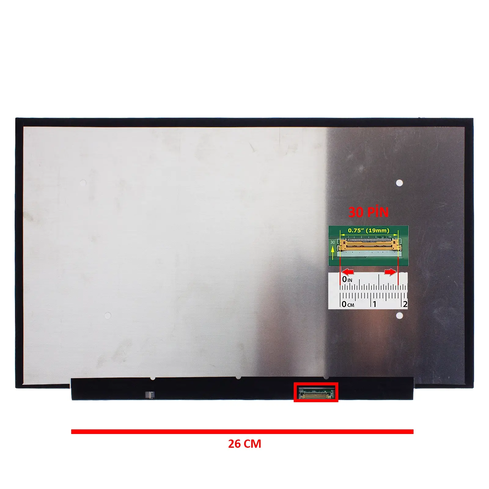 EKR-49-00002 NT156FHM-N43 15.6" 30 Pin 260mm PCB Vidasız Ekran Panel 1080p