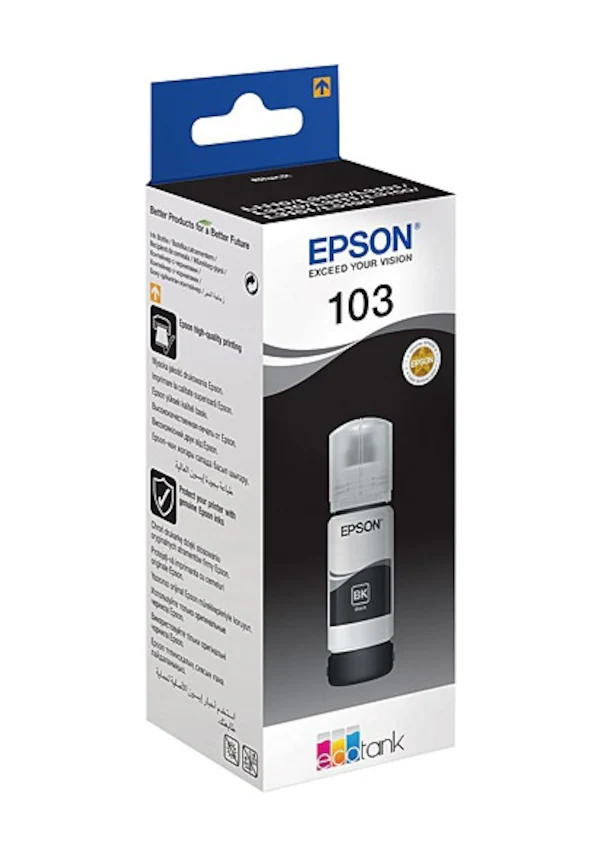Epson 103 Black Siyah Şişe Mürekkep T00S14A L1210/3210/3250/5290