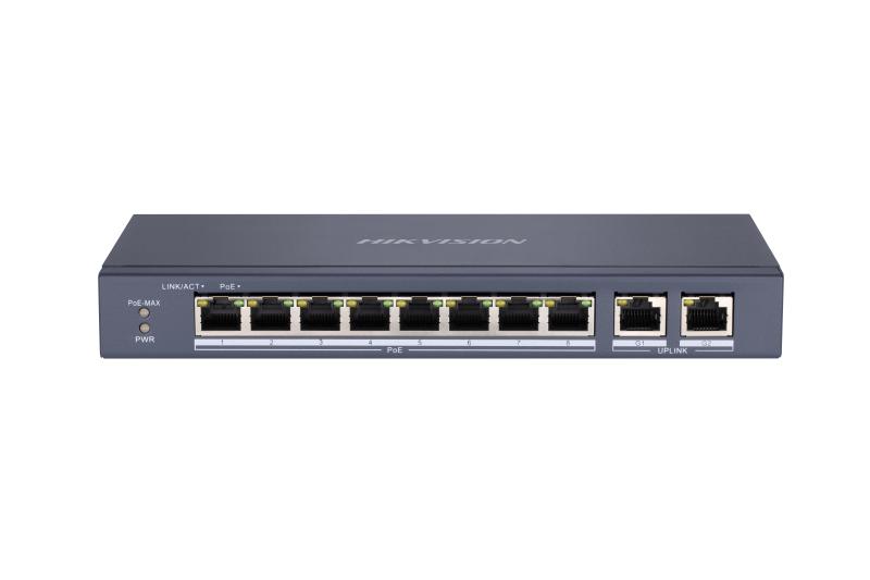 HIKVISION DS-3E0310P-E/M 10/100 8 PORT POE 2 PORT GIGABIT UPLINK FAST ETHERNET SWITCH