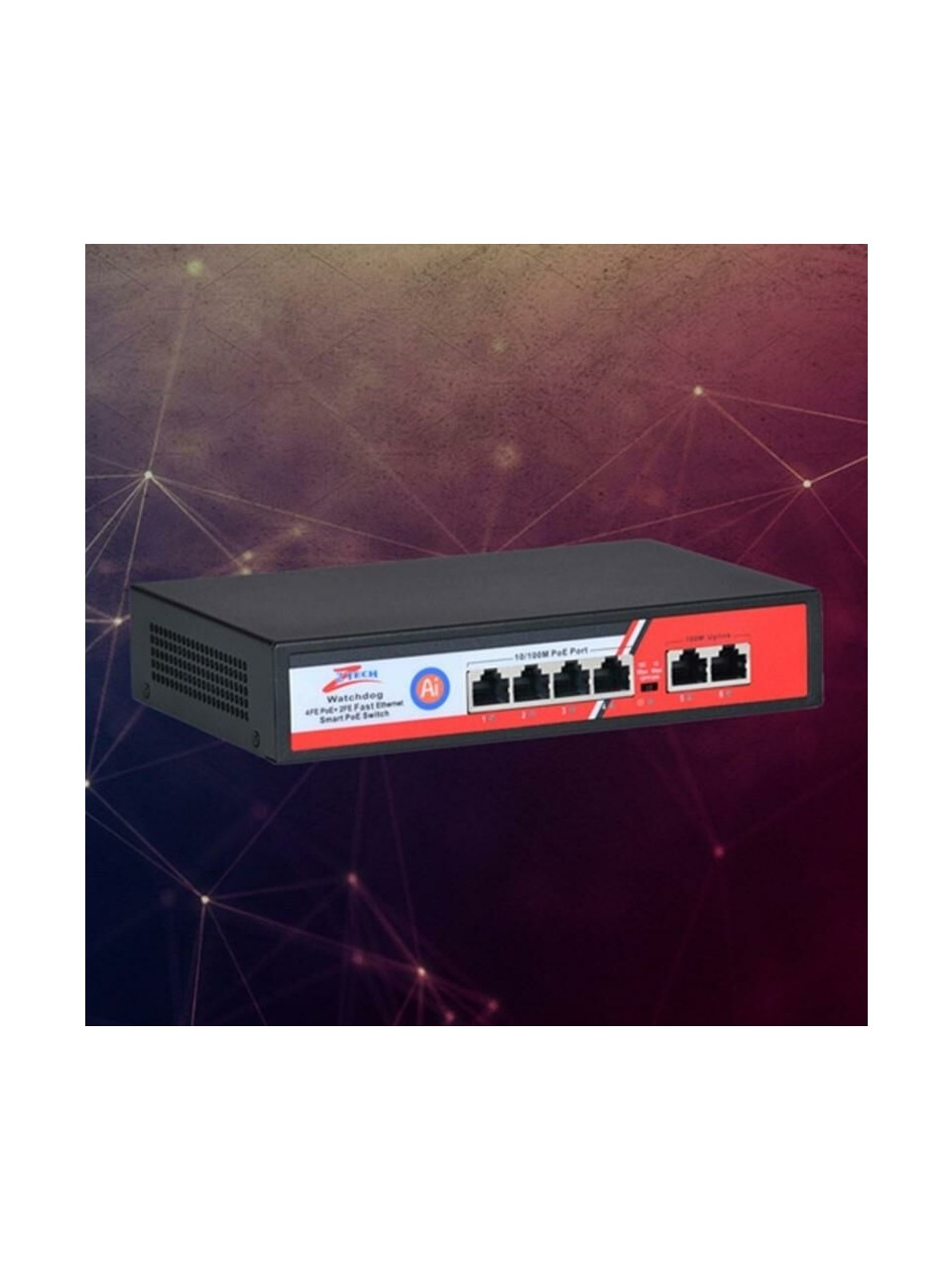 ZTECH ZR-1004 4+2 POE
