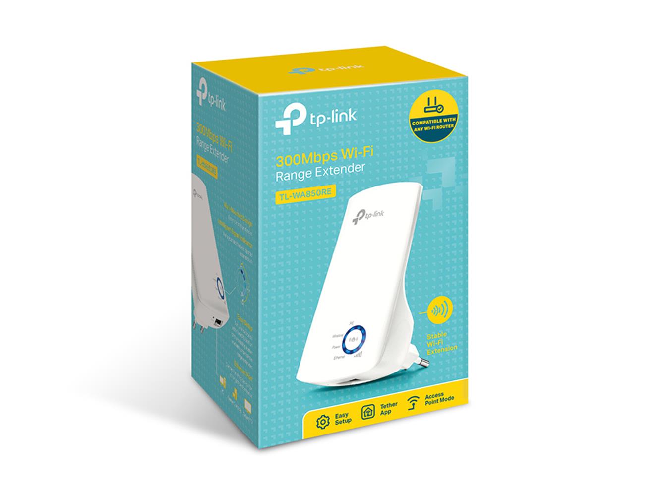 Tp-Link TL-WA850RE 300 Mbps Wifi Range Extender/Menzil Genişletici