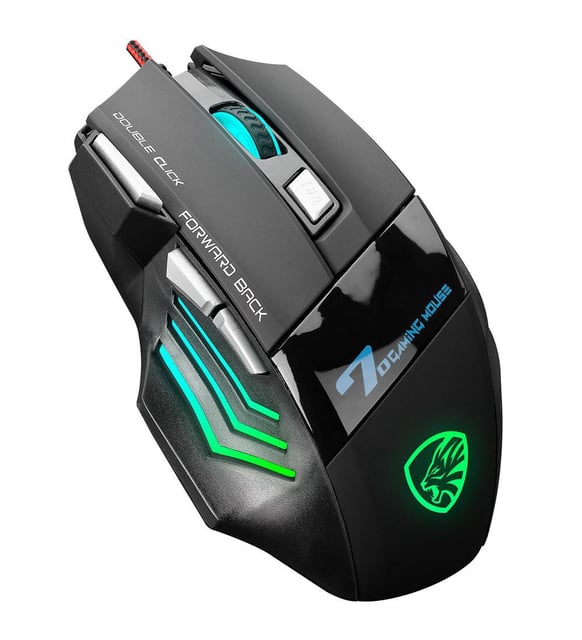 Hytech HY-X7 3200Dpı 7 Button RGB Gamy Siyah Gaming Oyuncu Mouse (1,5mt Örgülü Kablo)