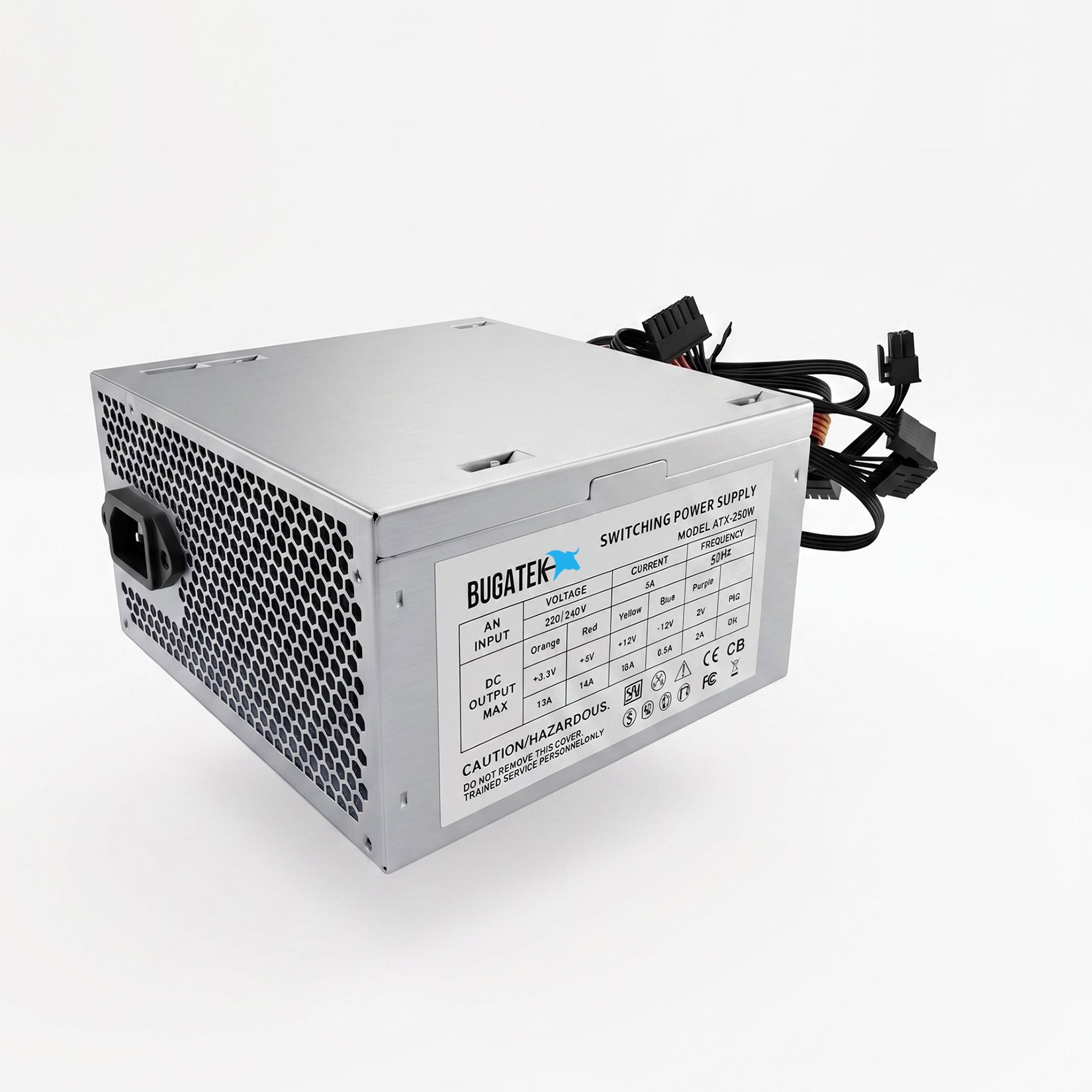 Bugatek BGPWR 250 W 12 cm Fanlı 2 adet Sata Power Supply