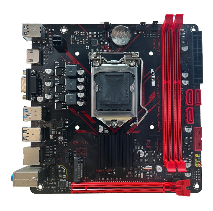 Bugatek H81 2xDDR3 M.2 HDMI 4.nesil LGA1150 Soket Anakart
