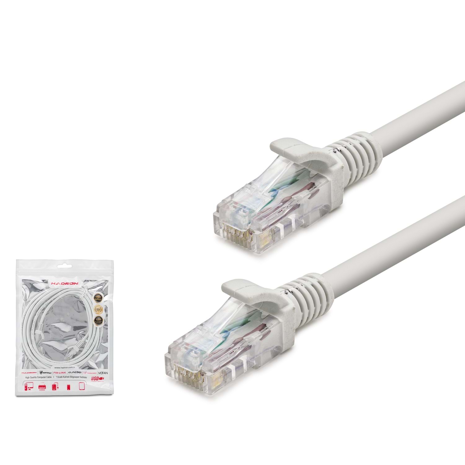 Hadron Hdx5004 Cat6 Kablo 10M Gri